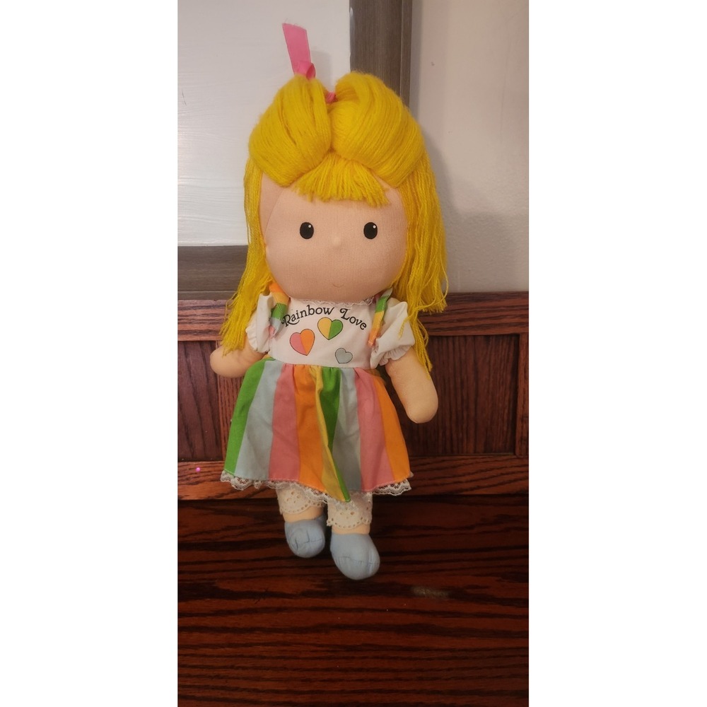Vtg 1981‎ Knickerbocker RAINBOW LOVE Joan Walsh Anglund 8" Cloth Doll